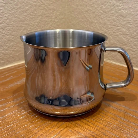 Silampos Classic Stainless Steel 14 Cm Milk Warmer Jug Pot W/Handle Portugal - Picture 5 of 9